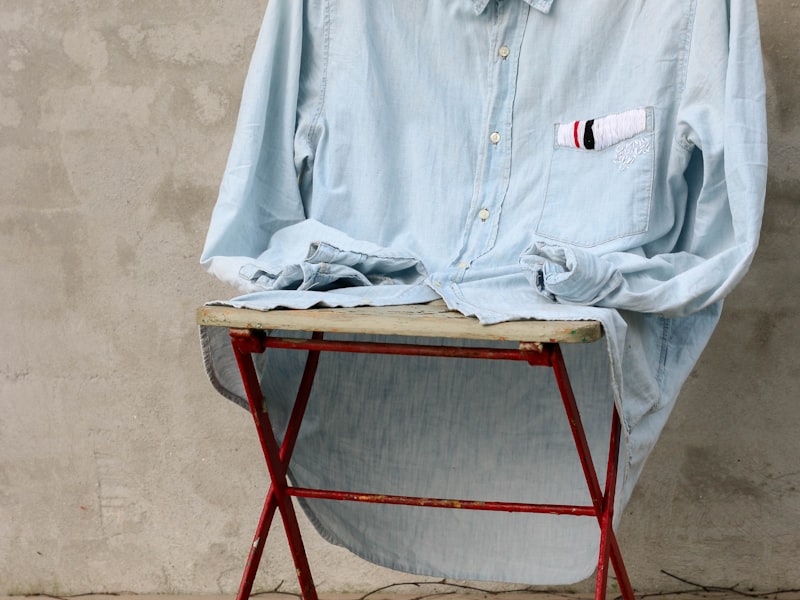 Handmade knitted shawl draped elegantly over a chair