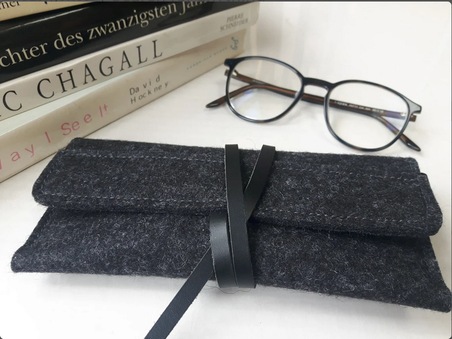 Cozy Merino Wool Glasses Case – Handmade Eyewear Sleeve