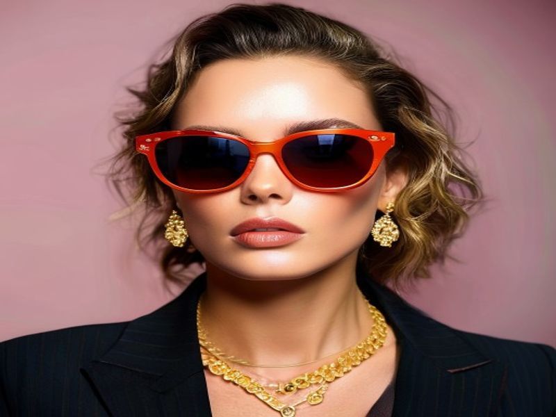 Designer Sunglasses Collection -- assorted premium sunglasses display