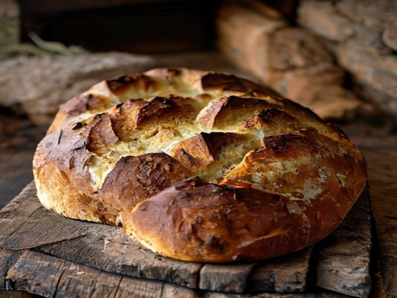 Fresh sourdough loaves every Saturday
