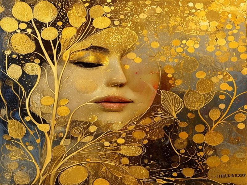 Gold Leaf Application Workshop -- Klimt Technique - product photo
